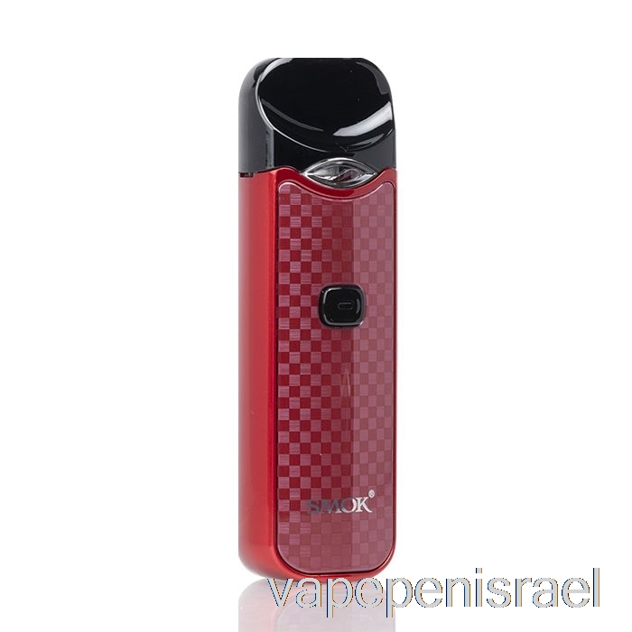חד פעמי Vape Israel Smok Nord 15w ערכת פוד אדום סיבי פחמן